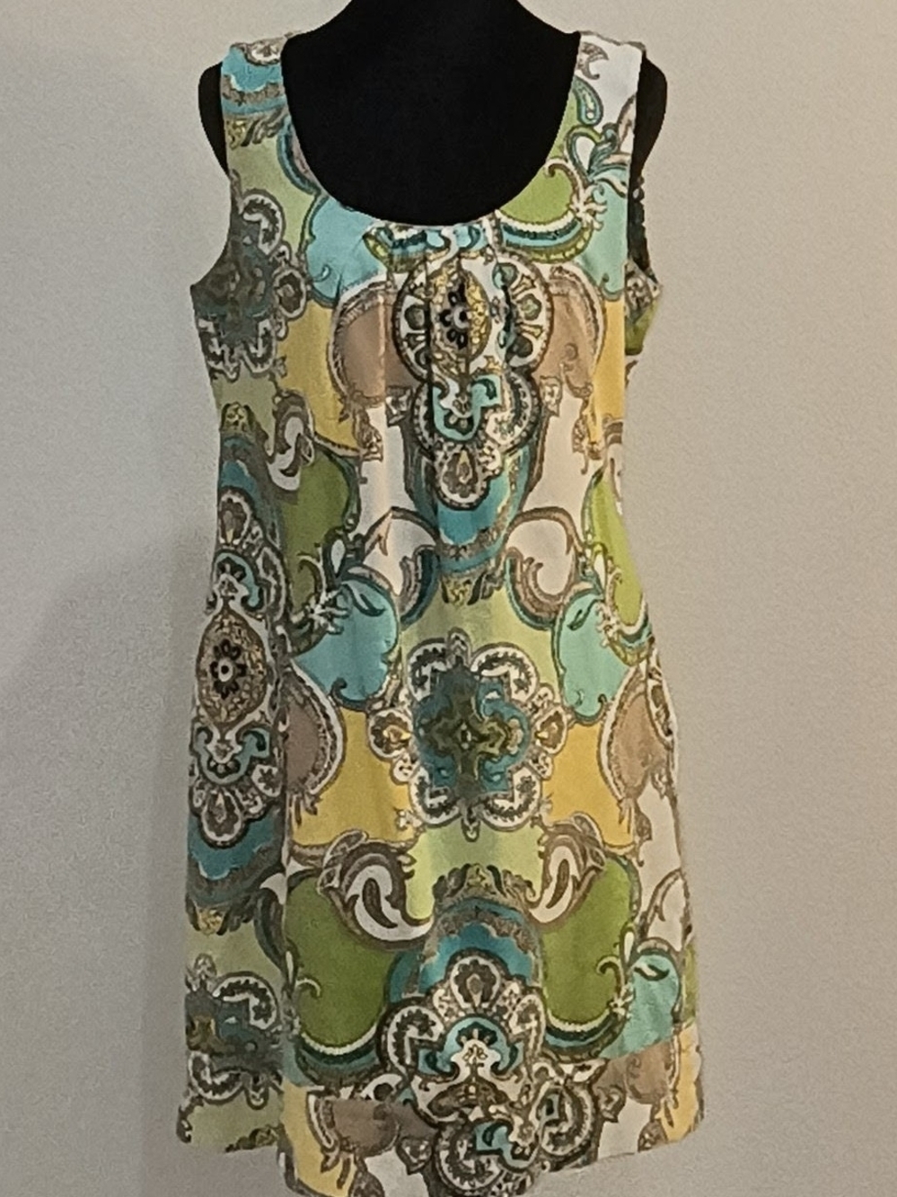Sunny Leigh Paisley Print Dress With Pockets